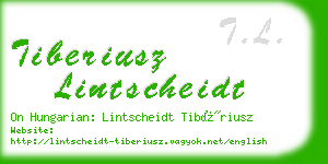 tiberiusz lintscheidt business card